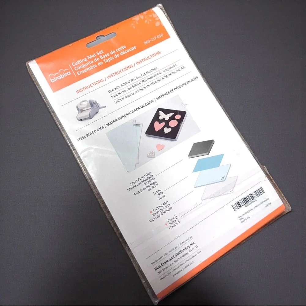 NWT Bira Craft Cutting Mat Set + Plate S for Bira 6” Die Cutting Machine | NWT